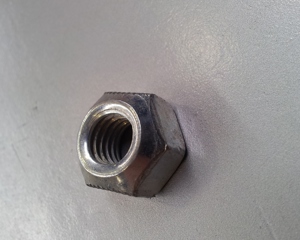 Hexagon nut M10 yellow zinc DIN 980-8